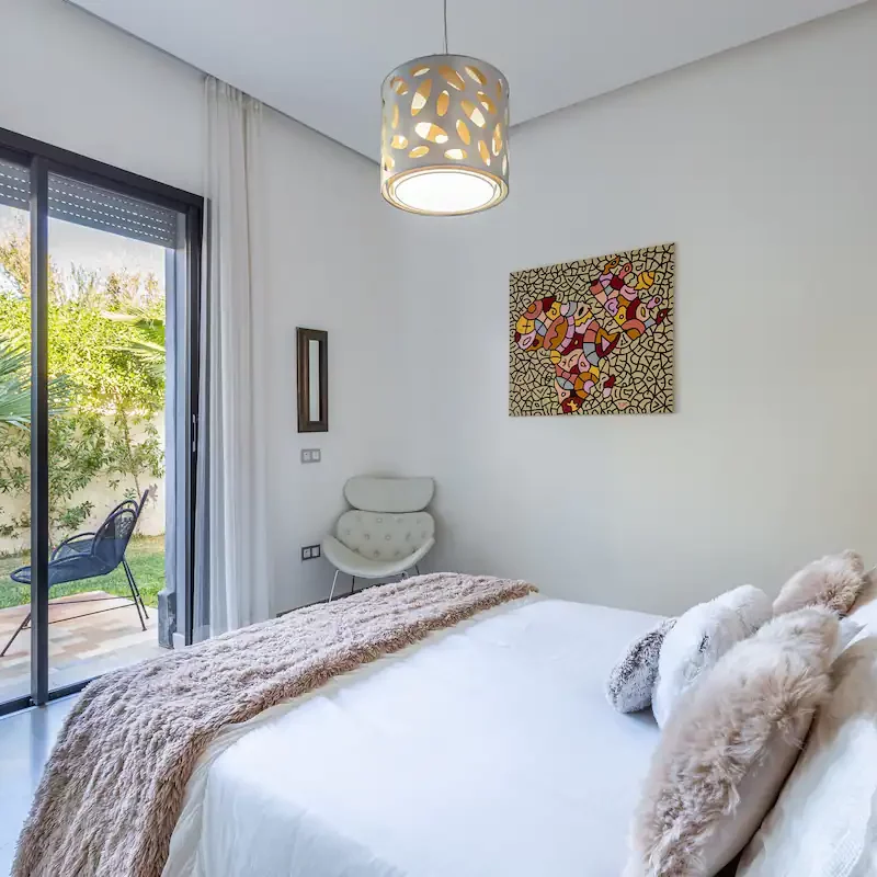 Vue aérienne de Villa Pearl près de Marrakech